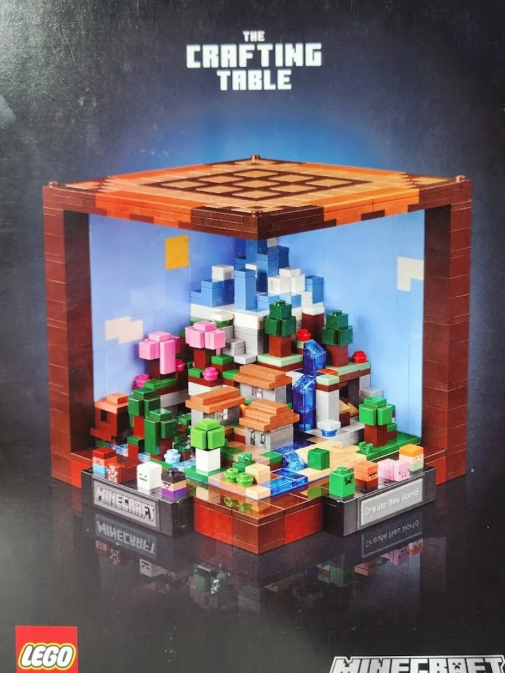 New LEGO Minecraft Crafting Table Toy Building Set 21265 Minecraft Figures, Mobs